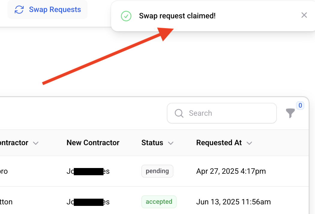 Claim Confirmation