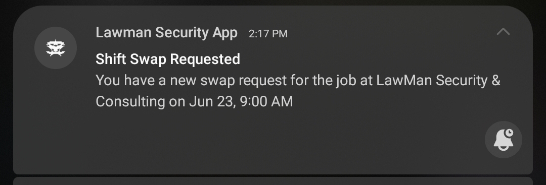 FCM swap request